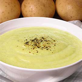Potato Soup with Greens - fertility diet