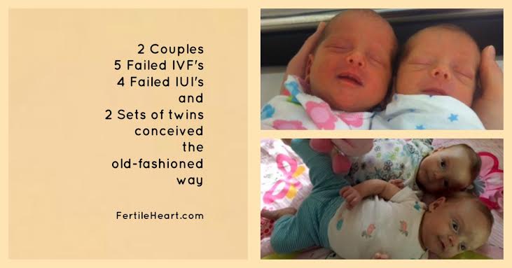 Fertile Heart twins; natural conception after failed IVF