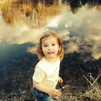 Fertile Heart Baby Annabelle near lake