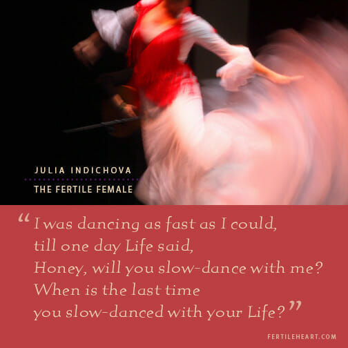 Dancer in Movement blur quote when was the last time you slow-danced with your life