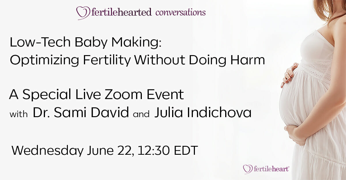 Pregnant woman in white dress FertileHearted Conversations: Dr. Sami David & Julia Indichova; Optimizing Fertility