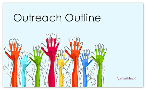 FacilitatorsVideo.OutreachOutline Colorful Raised Hands; Outreach Outline