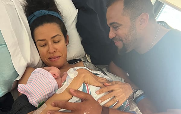 Virginia Baby Isaac Fertile Heart Newborn Baby Issac with Parents in Hospital